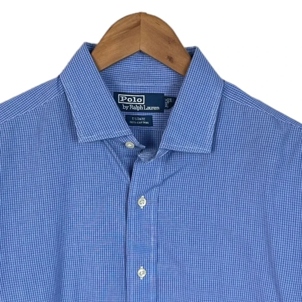 BF902 Mens Polo Ralph Lauren ESTATE Preppy Business Dress Shirt 16.5 34 XL
